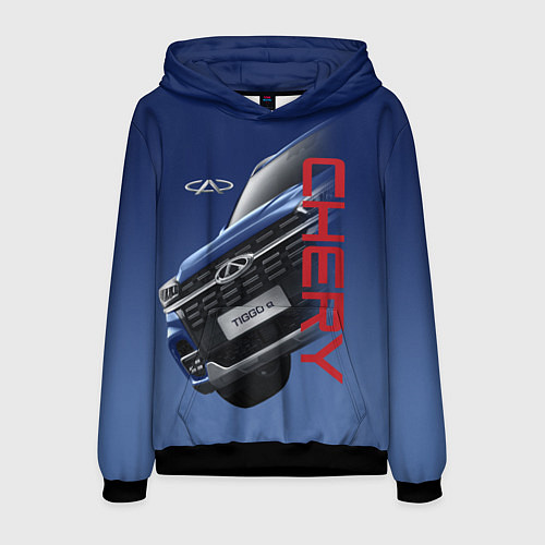 Мужская толстовка Chery / 3D-Черный – фото 1