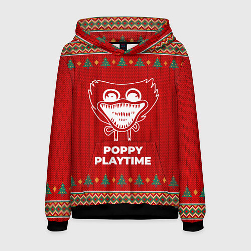 Мужская толстовка Poppy Playtime new year / 3D-Черный – фото 1