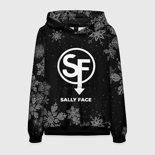 Мужская толстовка Снежный Sally Face / 3D-Черный – фото 1