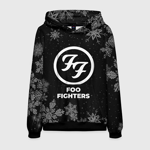 Мужская толстовка Снежный Foo Fighters / 3D-Черный – фото 1
