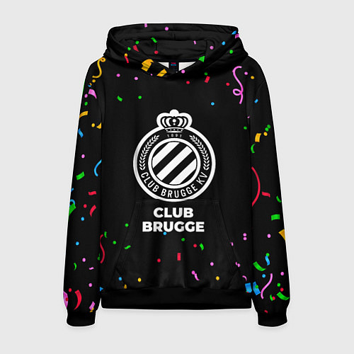 Мужская толстовка Club Brugge конфети / 3D-Черный – фото 1