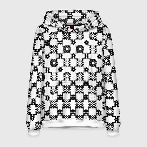 Мужская толстовка Готический орнамент / 3D-Белый – фото 1