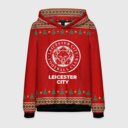 Мужская толстовка Leicester City new year / 3D-Черный – фото 1