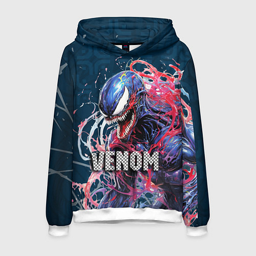 Мужская толстовка Venom Marvel / 3D-Белый – фото 1