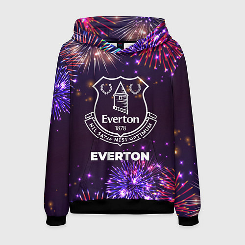 Мужская толстовка Праздничный Everton / 3D-Черный – фото 1