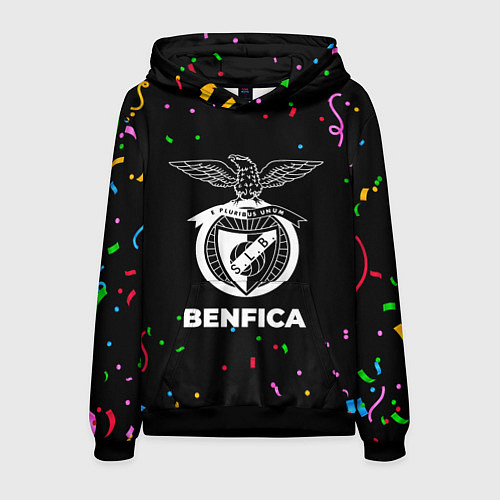 Мужская толстовка Benfica конфети / 3D-Черный – фото 1