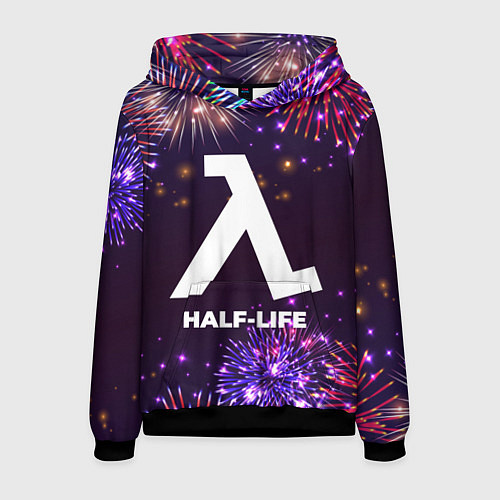 Мужская толстовка Праздничный Half-Life / 3D-Черный – фото 1