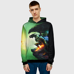 Толстовка-худи мужская Inquisition Dragon Age, цвет: 3D-черный — фото 2