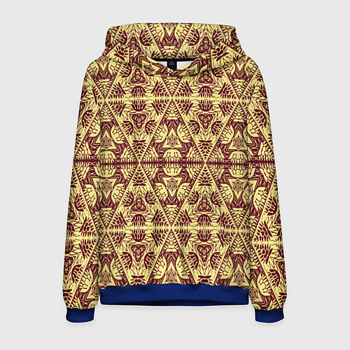 Мужская толстовка Египетский гобелен / 3D-Синий – фото 1