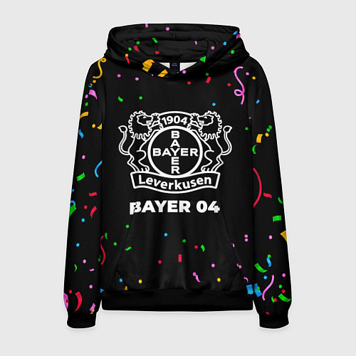 Мужская толстовка Bayer 04 конфети / 3D-Черный – фото 1