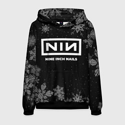 Толстовка-худи мужская Снежный Nine Inch Nails, цвет: 3D-черный