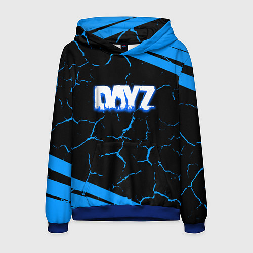 Мужская толстовка Dayz полосы трещины лого / 3D-Синий – фото 1