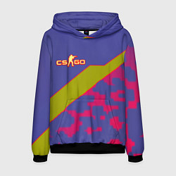 Толстовка-худи мужская Counter strike camo line, цвет: 3D-черный