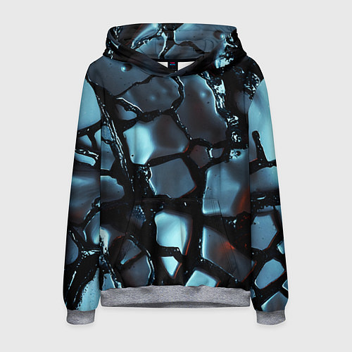 Мужская толстовка The liquid substance is grey / 3D-Меланж – фото 1