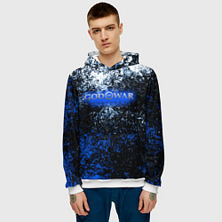 Толстовка-худи мужская God of War краски, цвет: 3D-белый — фото 2