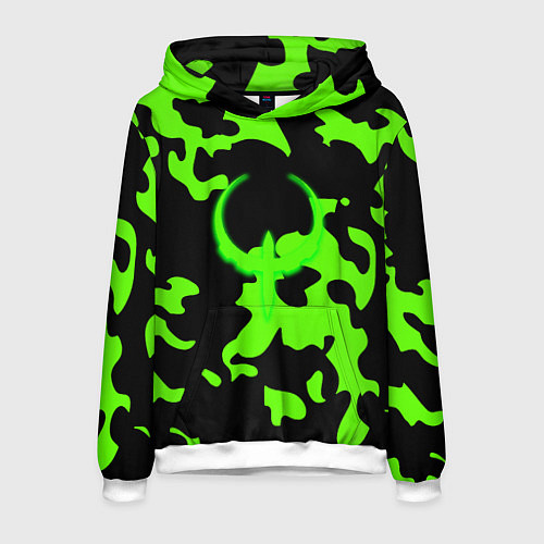Мужская толстовка Quake camo / 3D-Белый – фото 1