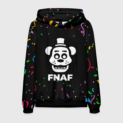 Мужская толстовка FNAF конфети / 3D-Черный – фото 1