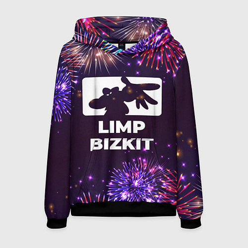 Мужская толстовка Праздничный Limp Bizkit / 3D-Черный – фото 1