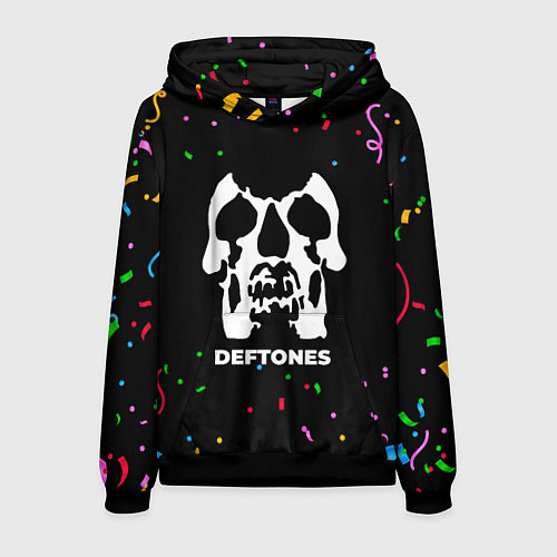 Мужская толстовка Deftones конфети / 3D-Черный – фото 1