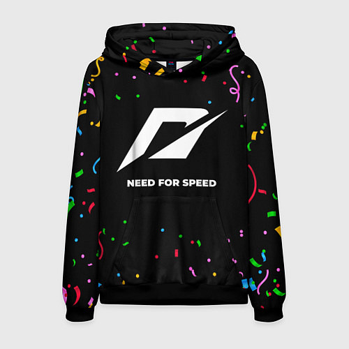 Мужская толстовка Need for Speed конфети / 3D-Черный – фото 1