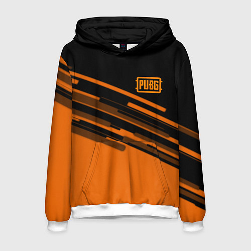 Мужская толстовка PUBG geometry line / 3D-Белый – фото 1