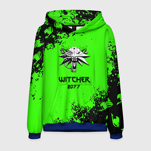 Мужская толстовка Cyberpunk 2077 anime / 3D-Синий – фото 1