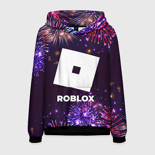 Мужская толстовка Праздничный Roblox / 3D-Черный – фото 1