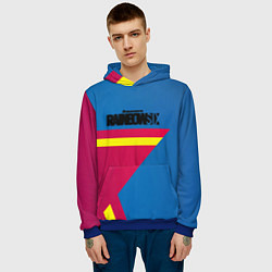 Толстовка-худи мужская Rainbow six stargame, цвет: 3D-синий — фото 2