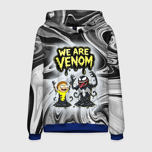 Мужская толстовка We are Venom - Morty / 3D-Синий – фото 1