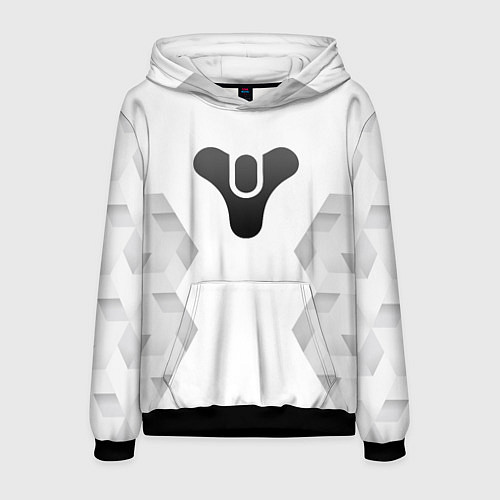 Мужская толстовка Destiny white poly / 3D-Черный – фото 1