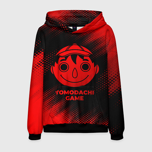 Мужская толстовка Tomodachi Game - red gradient / 3D-Черный – фото 1