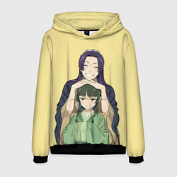 Толстовка-худи мужская Джинши и Маомао - монолог фармацевта, цвет: 3D-черный