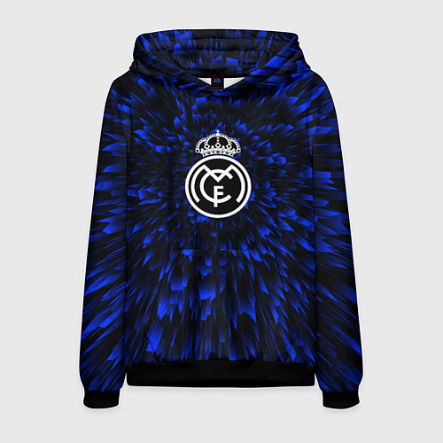 Мужская толстовка Real Madrid blue energy / 3D-Черный – фото 1