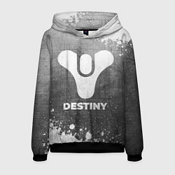 Толстовка-худи мужская Destiny - grey gradient, цвет: 3D-черный