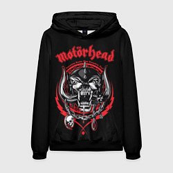 Толстовка-худи мужская Motorhead skull, цвет: 3D-черный