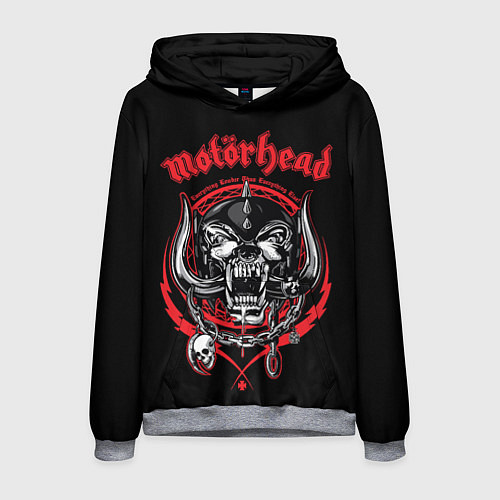 Мужская толстовка Motorhead skull / 3D-Меланж – фото 1