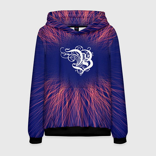 Мужская толстовка Burzum red energy / 3D-Черный – фото 1