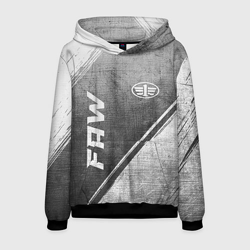 Мужская толстовка FAW - grey gradient вертикально / 3D-Черный – фото 1