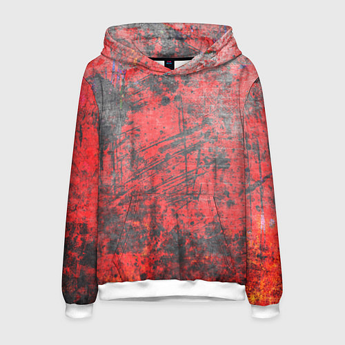 Мужская толстовка Абстракция - grunge vibe / 3D-Белый – фото 1