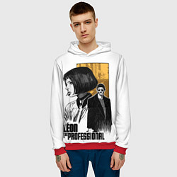 Толстовка-худи мужская Леон - Жан и Натали, цвет: 3D-красный — фото 2