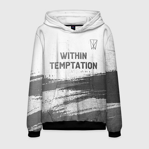 Мужская толстовка Within Temptation - white gradient посередине / 3D-Черный – фото 1