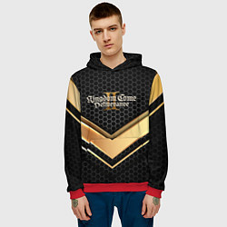 Толстовка-худи мужская Kingdom Come Deliverance 2 золотая полоса, цвет: 3D-красный — фото 2