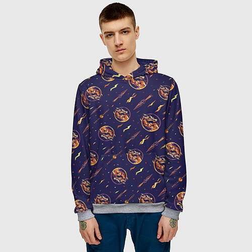 Мужская толстовка Mortal Kombat logo pattern / 3D-Меланж – фото 3