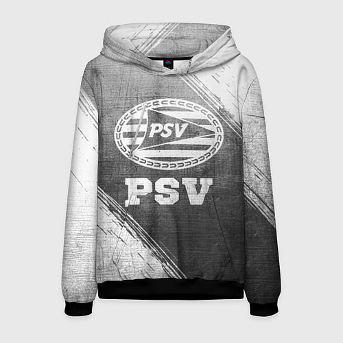 Мужская толстовка PSV - grey gradient / 3D-Черный – фото 1