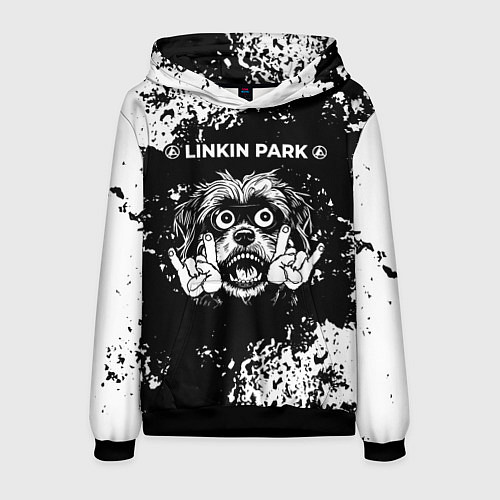 Мужская толстовка Linkin Park 2024 рок пес / 3D-Черный – фото 1