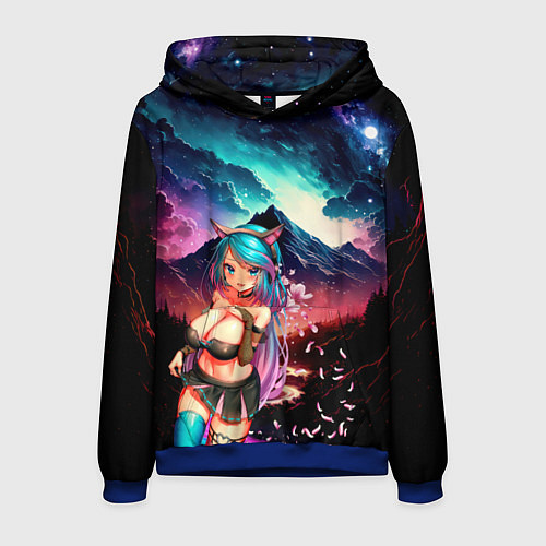 Мужская толстовка Silvervale / 3D-Синий – фото 1