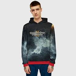 Толстовка-худи мужская Kingdom Come Deliverance 2 логотип игры, цвет: 3D-красный — фото 2