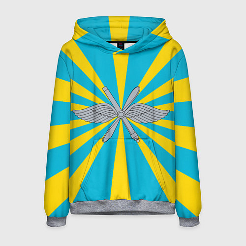 Мужская толстовка Военно-воздушные силы / 3D-Меланж – фото 1