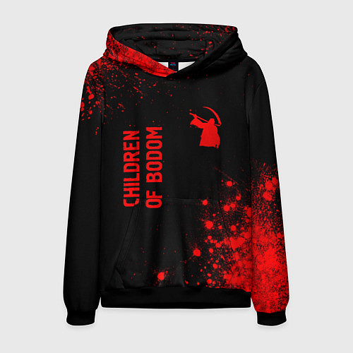 Мужская толстовка Children of Bodom - red gradient вертикально / 3D-Черный – фото 1