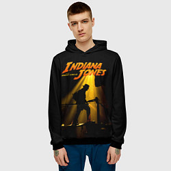 Толстовка-худи мужская Indiana Jones, цвет: 3D-черный — фото 2